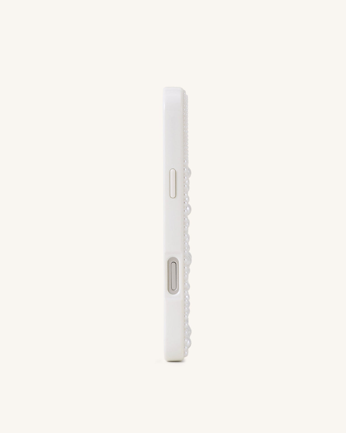 Butterfly Pearl Embellished Phone Case - White | JW PEI