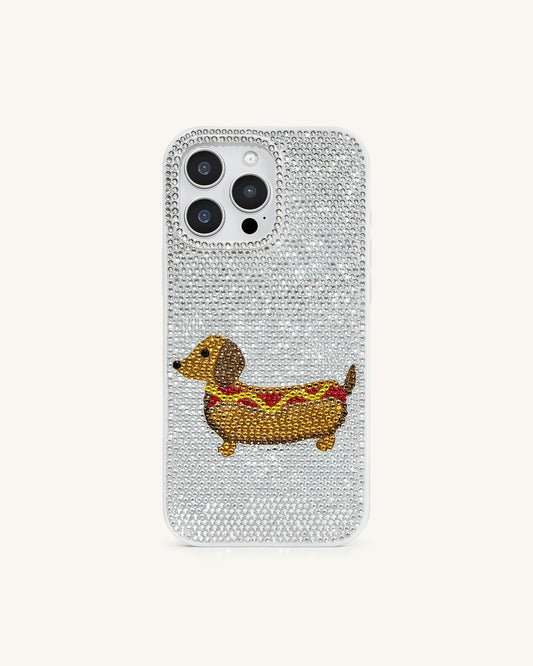 Dachshund Hot Dog Phone Case - White | JW PEI