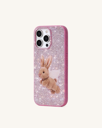 Angel Bunny Glitter Phone Case - Pink | JW PEI