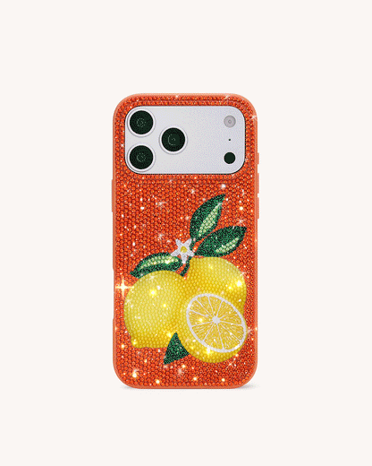 Lemon Artificial Crystal Phone Case - Orange | JW PEI