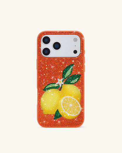 Lemon Artificial Crystal Phone Case - Orange | JW PEI