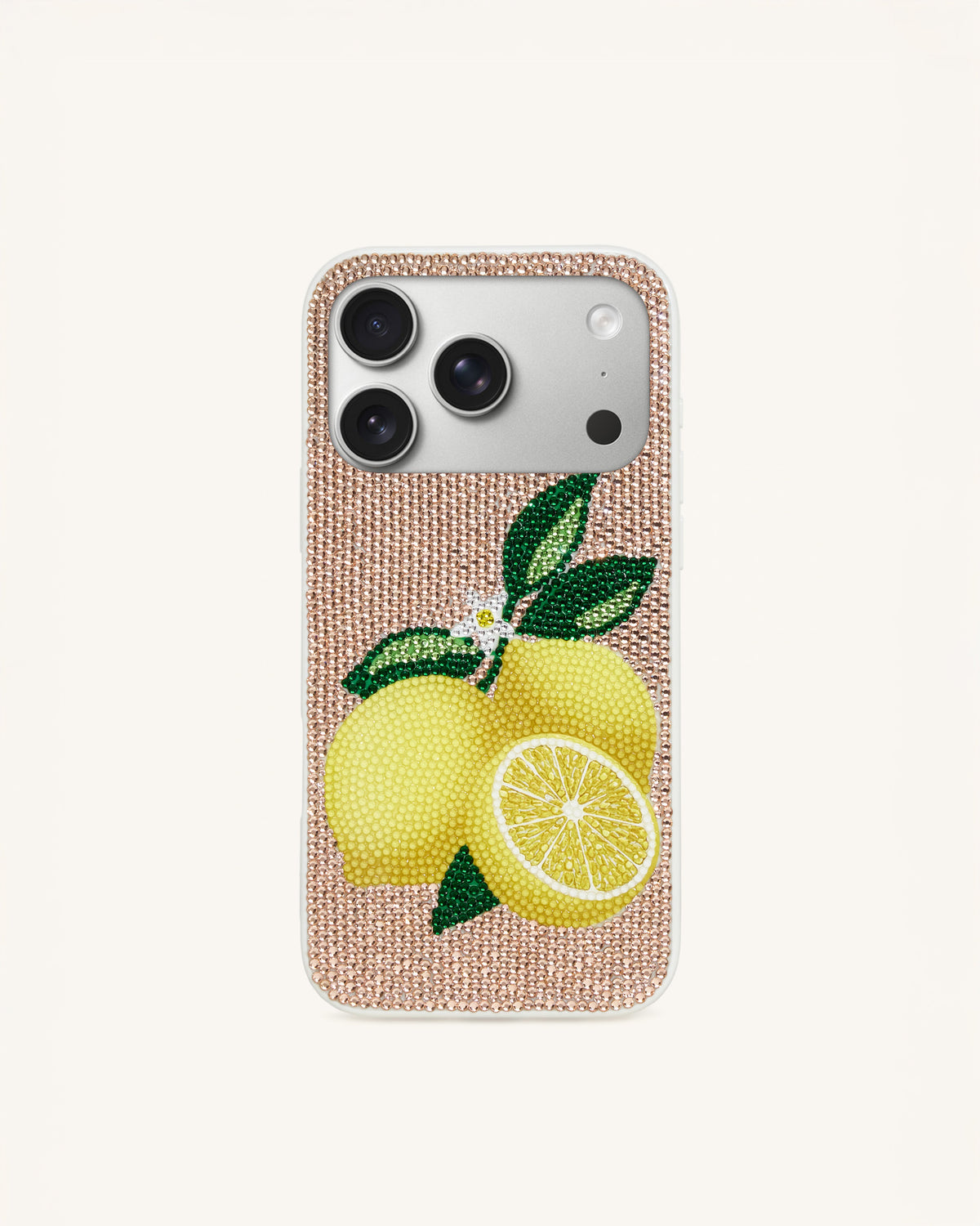 Lemon Artificial Crystal Phone Case - Gold | JW PEI