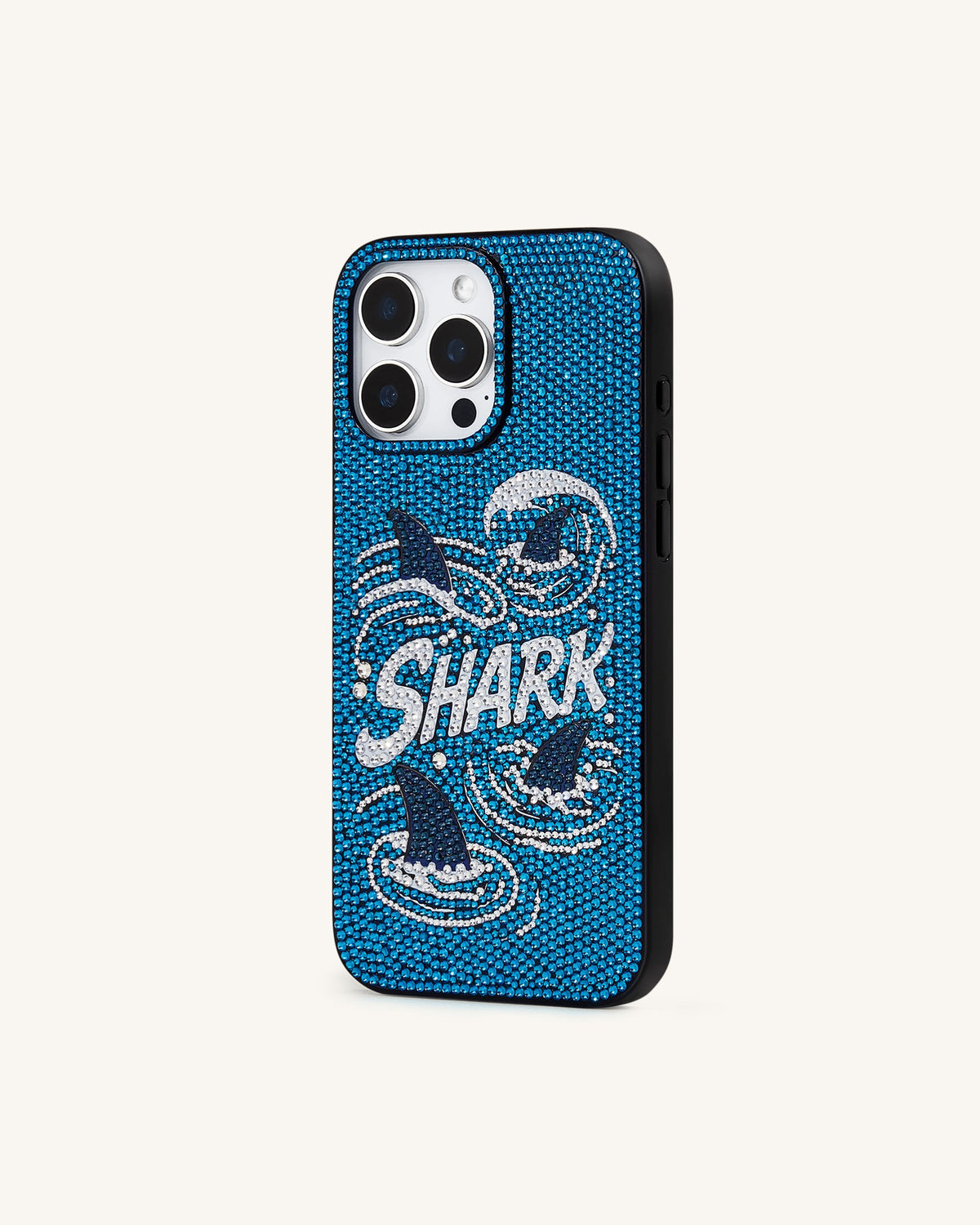 Shark Blue Artificial Crystal Phone Case - Blue | JW PEI