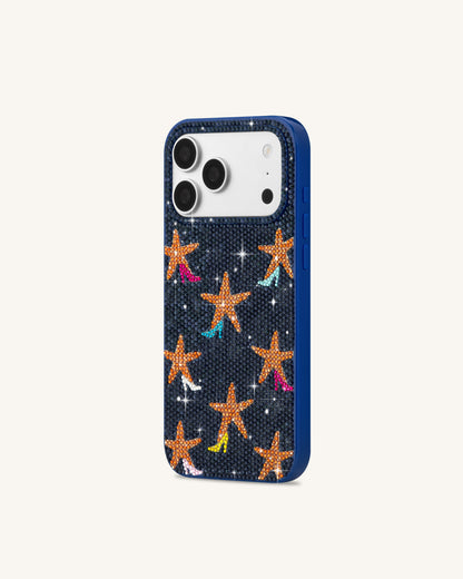 Starfish Rhinestone Phone Case - Blue | JW PEI