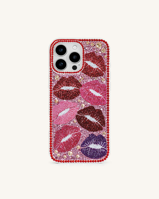 Kiss of Glamour Phone Case - Multicolor Red | JW PEI