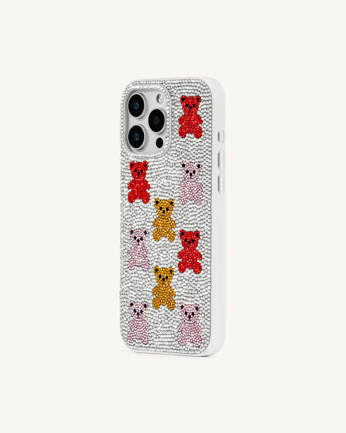 Bear Bling Phone Case - Multicolor White | JW PEI