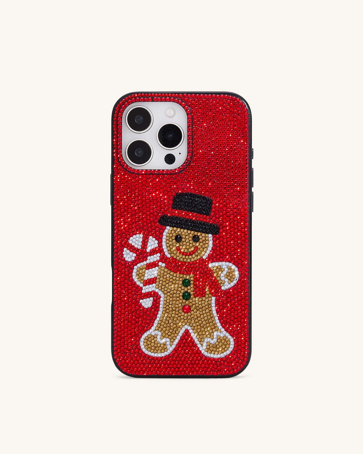 Gingerbread Bling Holiday Phone Case - Red | JW PEI