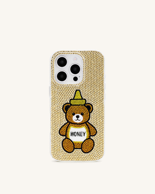 Honey Bear Artificial Crystal Phone Case - Neutral | JW PEI