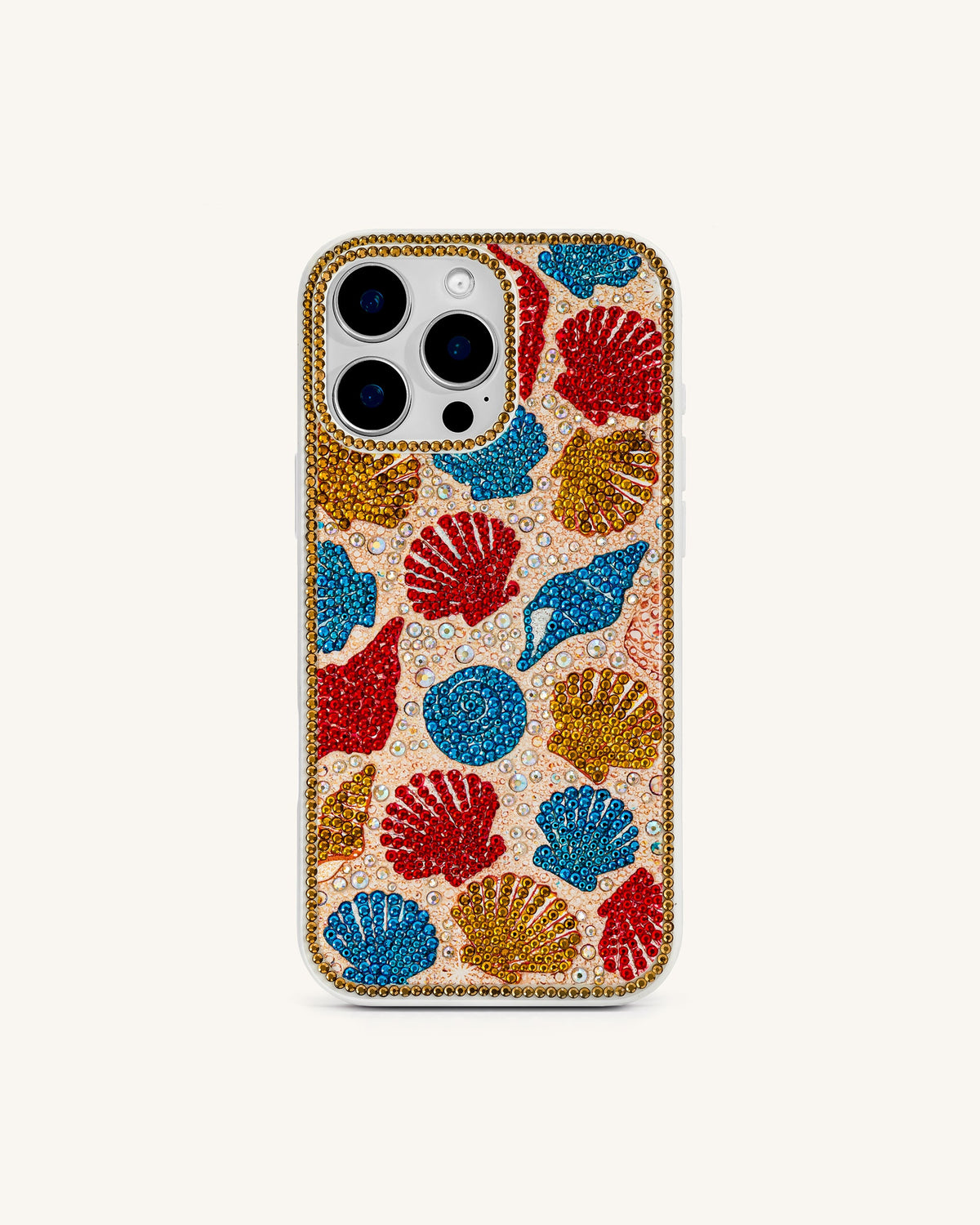 Seashell Pattern Phone Case - Multicolor Gold | JW PEI