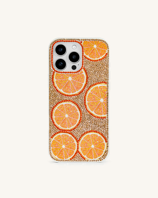 Orange Burst Bling Phone Case - Multicolor Orange | JW PEI