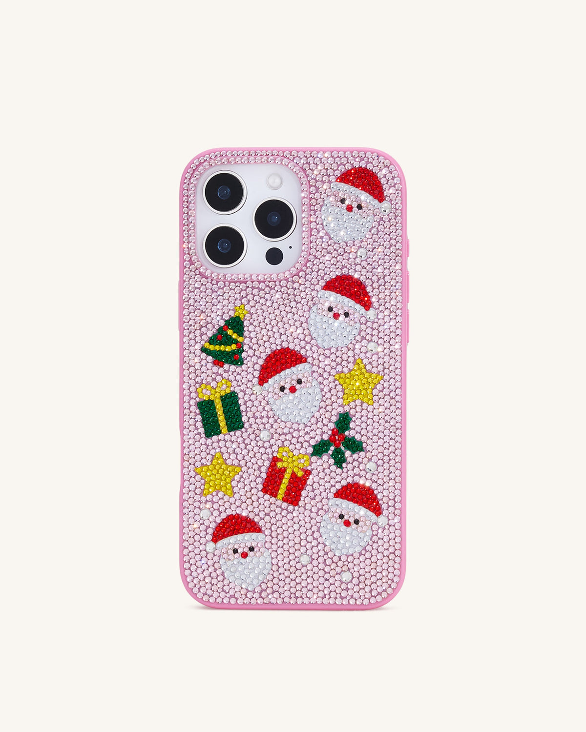 Holiday Icons Artificial Crystal Phone Case - Pink | JW PEI