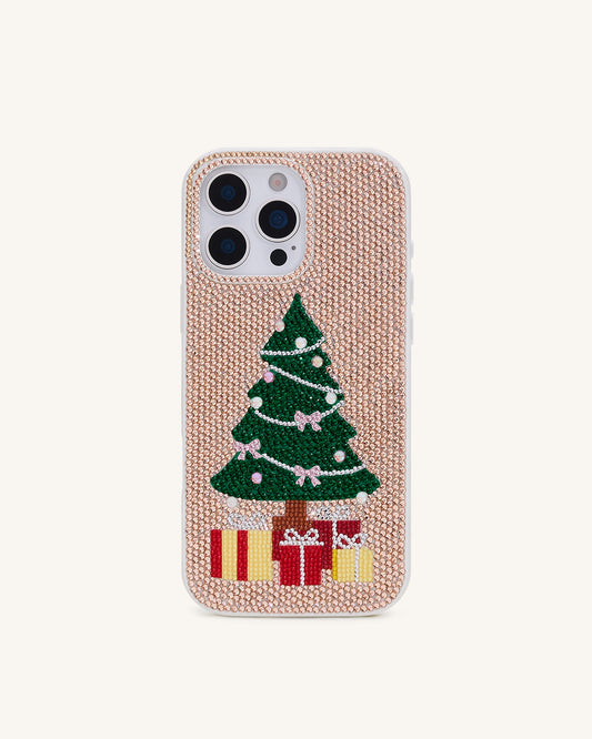Christmas Tree Bling Phone Case - Gold | JW PEI