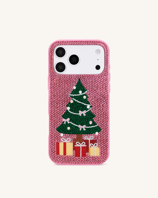 Christmas Tree Bling Phone Case - Pink | JW PEI