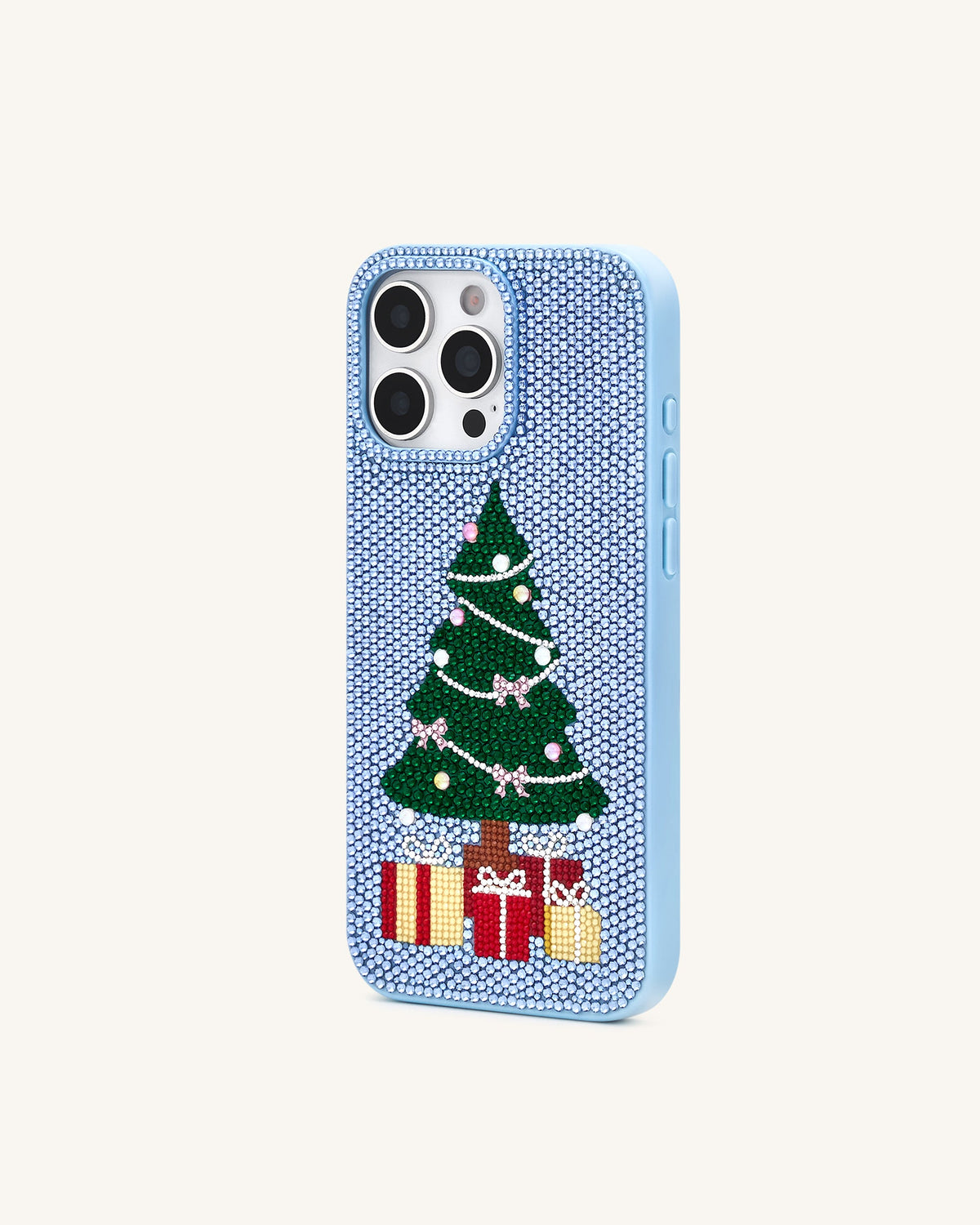 Christmas Tree Bling Phone Case - Light Blue | JW PEI