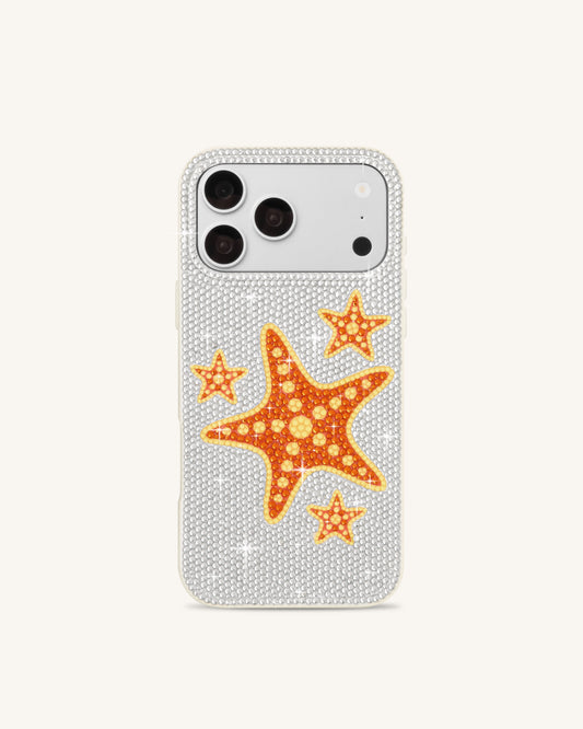 Starfish Artificial Crystal Phone Case - White | JW PEI