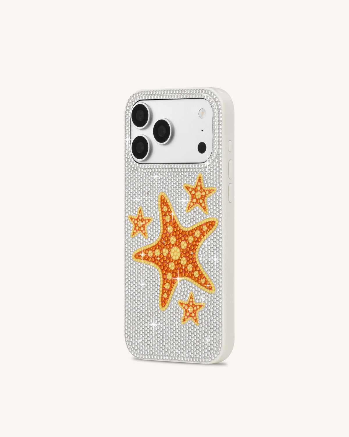 Starfish Artificial Crystal Phone Case - White | JW PEI