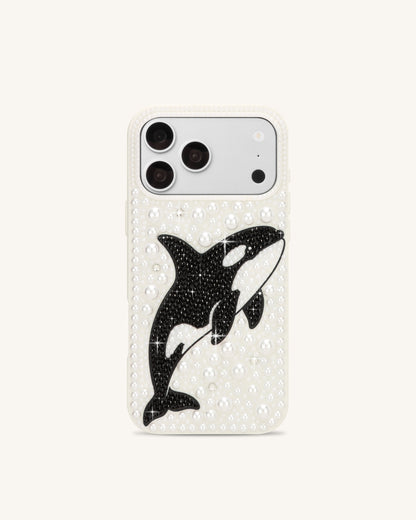 Orca Pearl Embellished Phone Case – White | JW PEI