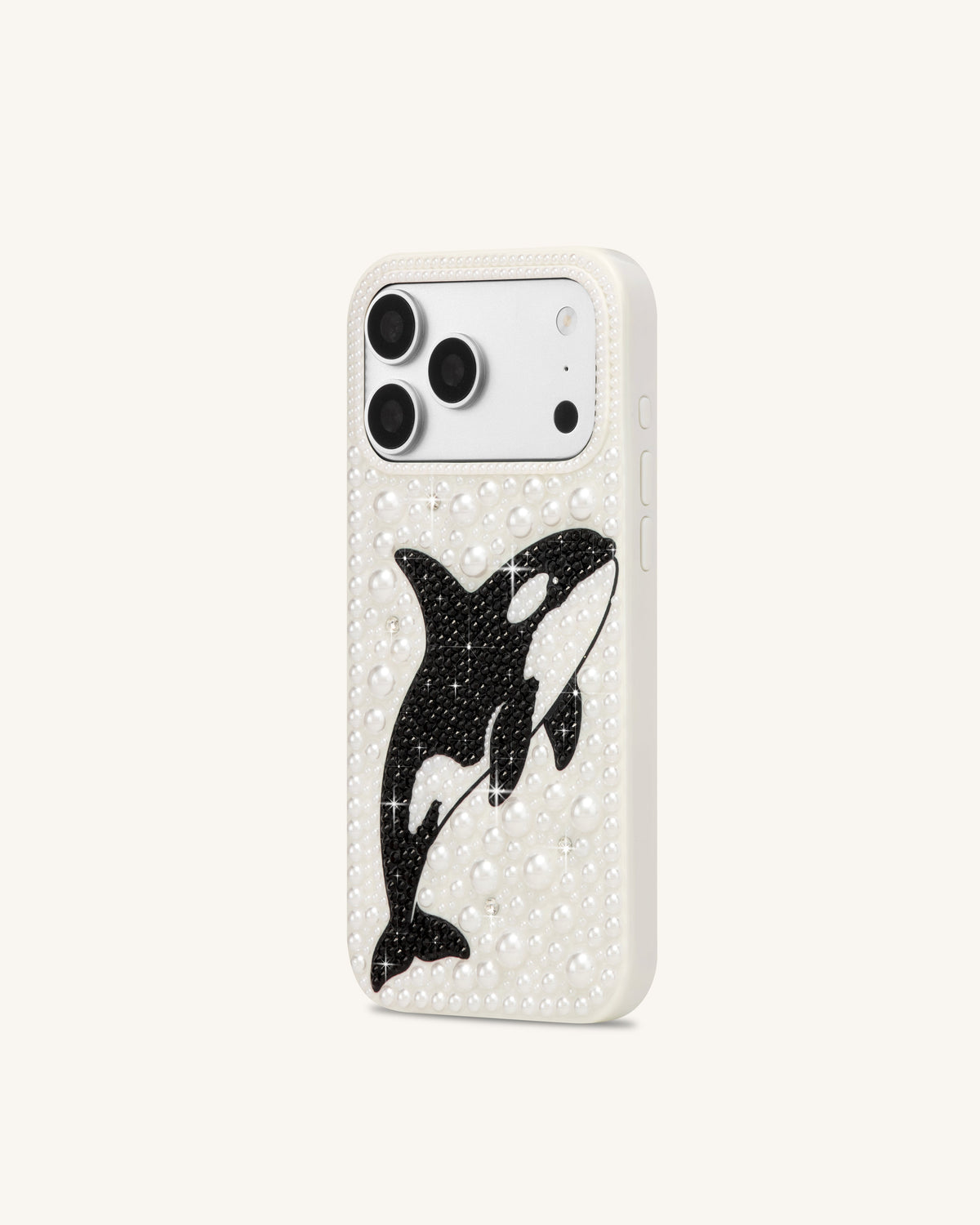 Orca Pearl Embellished Phone Case – White | JW PEI