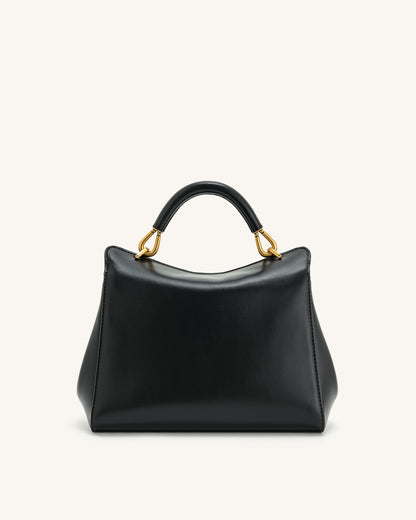 Lucia Classic Top Handbag - Black | JW PEI