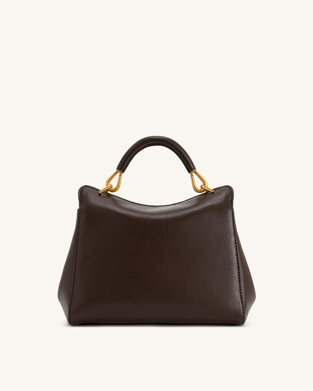 Lucia Classic Top Handbag - Dark Brown | JW PEI