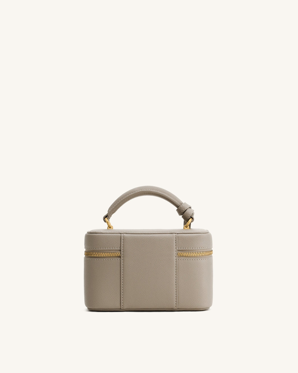 Cleo Box Shape Top Handle Bag - Taupe | JW PEI