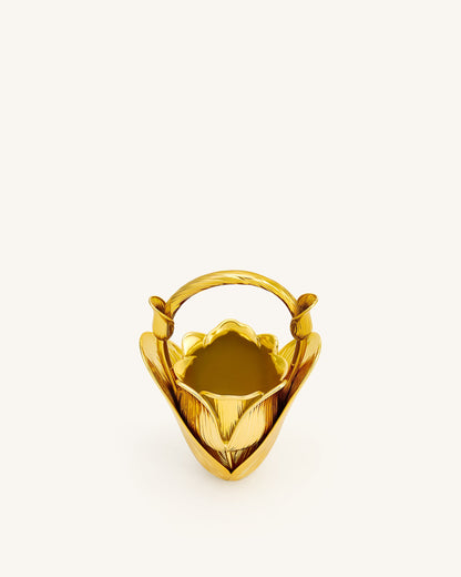 Ella Tulip Vase Top Handle Bag - Gold | JW PEI