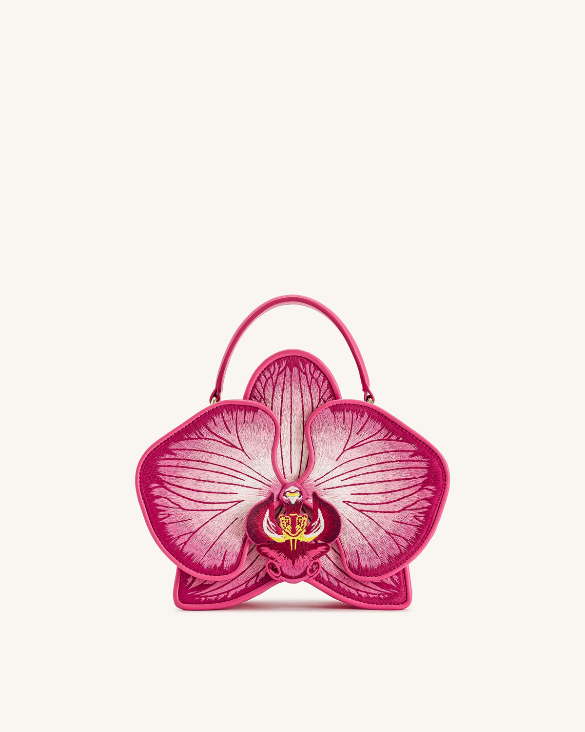 Flora Orchid Shaped Top Handle Bag - Pink | JW PEI