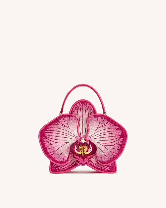 Flora Orchid Shaped Top Handle Bag - Pink | JW PEI