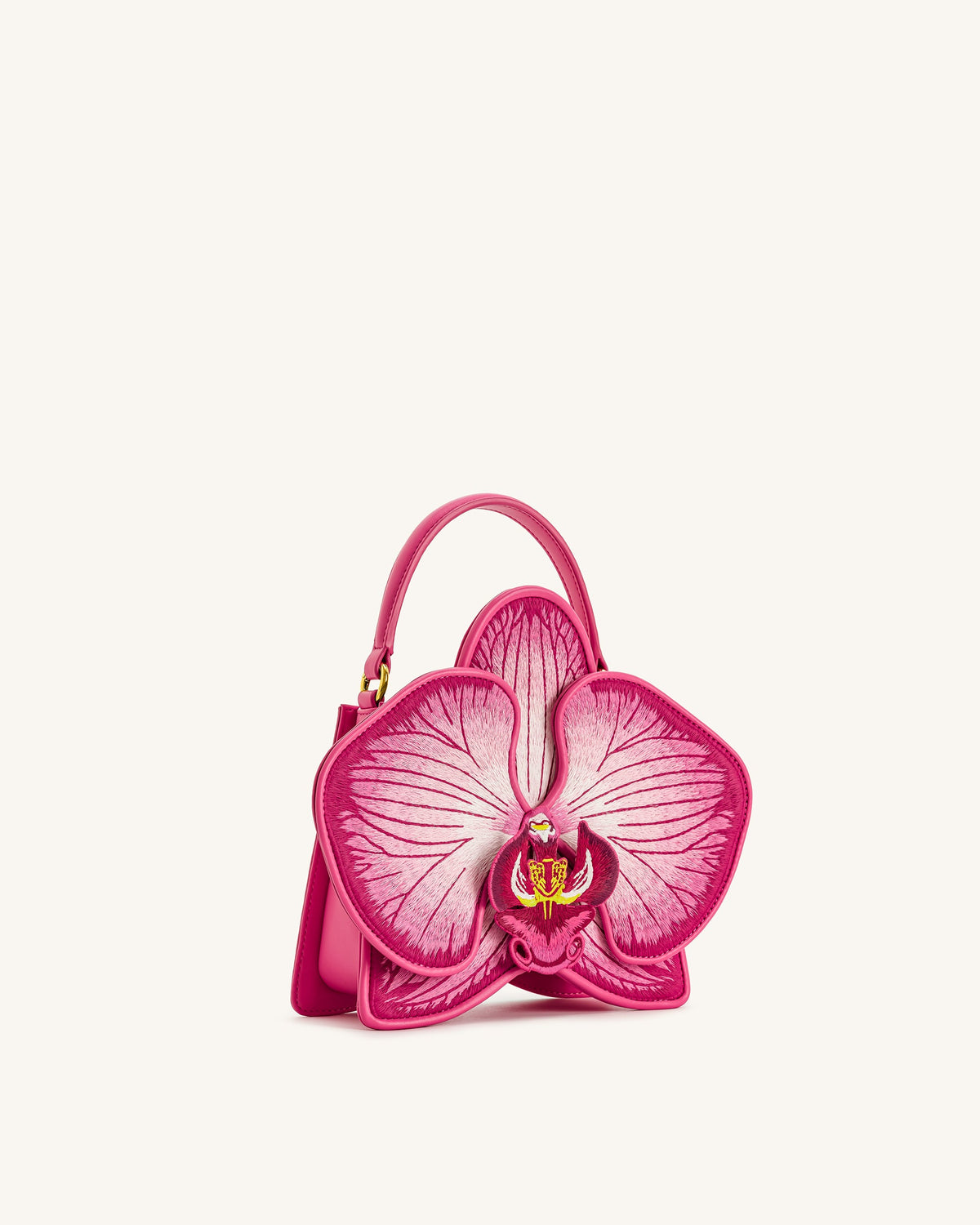 Flora Orchid Shaped Top Handle Bag - Pink | JW PEI