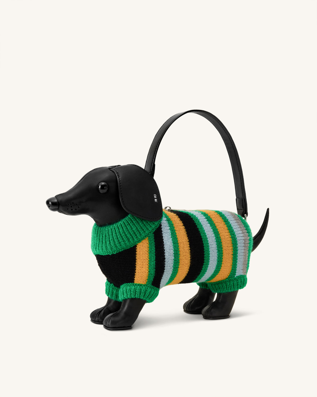 Addison Dachshund Handbag - Black | JW PEI