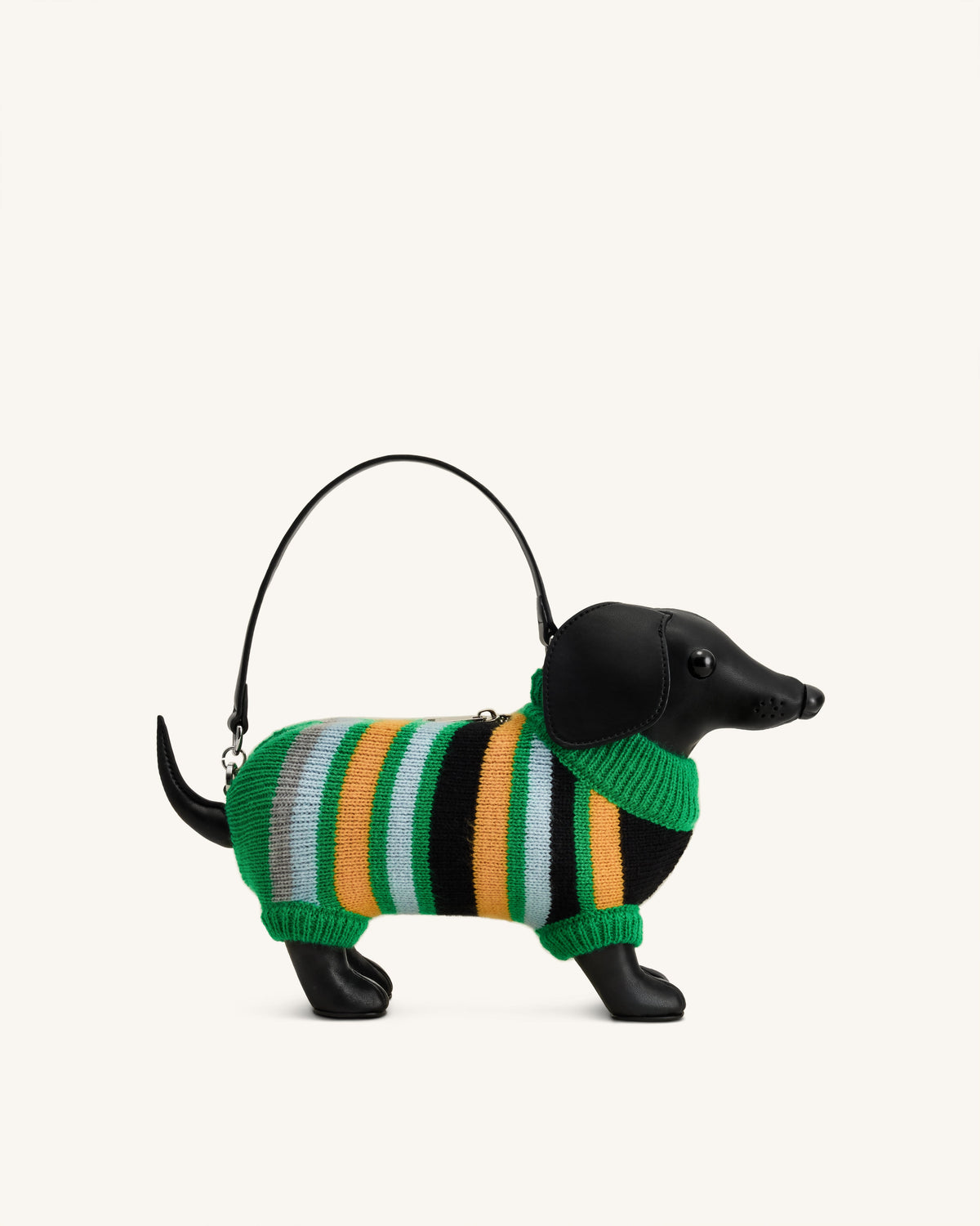 Addison Dachshund Handbag - Black | JW PEI