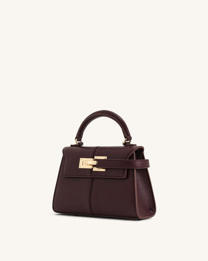 Elise Top Handle Bag - Deep Burgundy | JW PEI