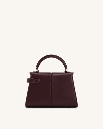 Elise Top Handle Bag - Deep Burgundy | JW PEI