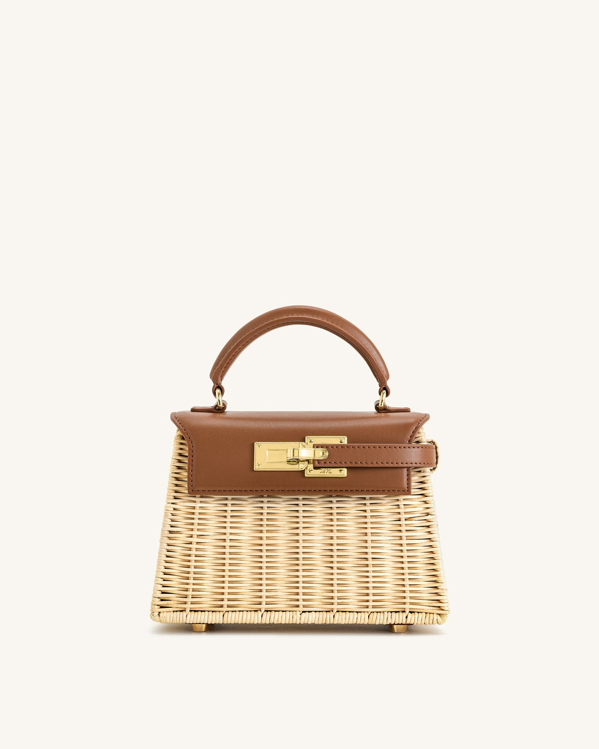Elise Natural Rattan Weaving Handbag - Brown Rattan | JW PEI
