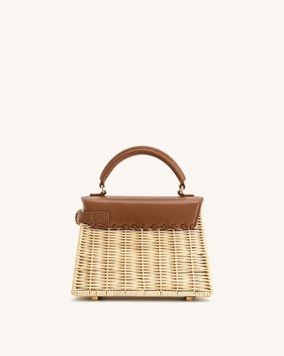 Elise Natural Rattan Weaving Handbag - Brown Rattan | JW PEI