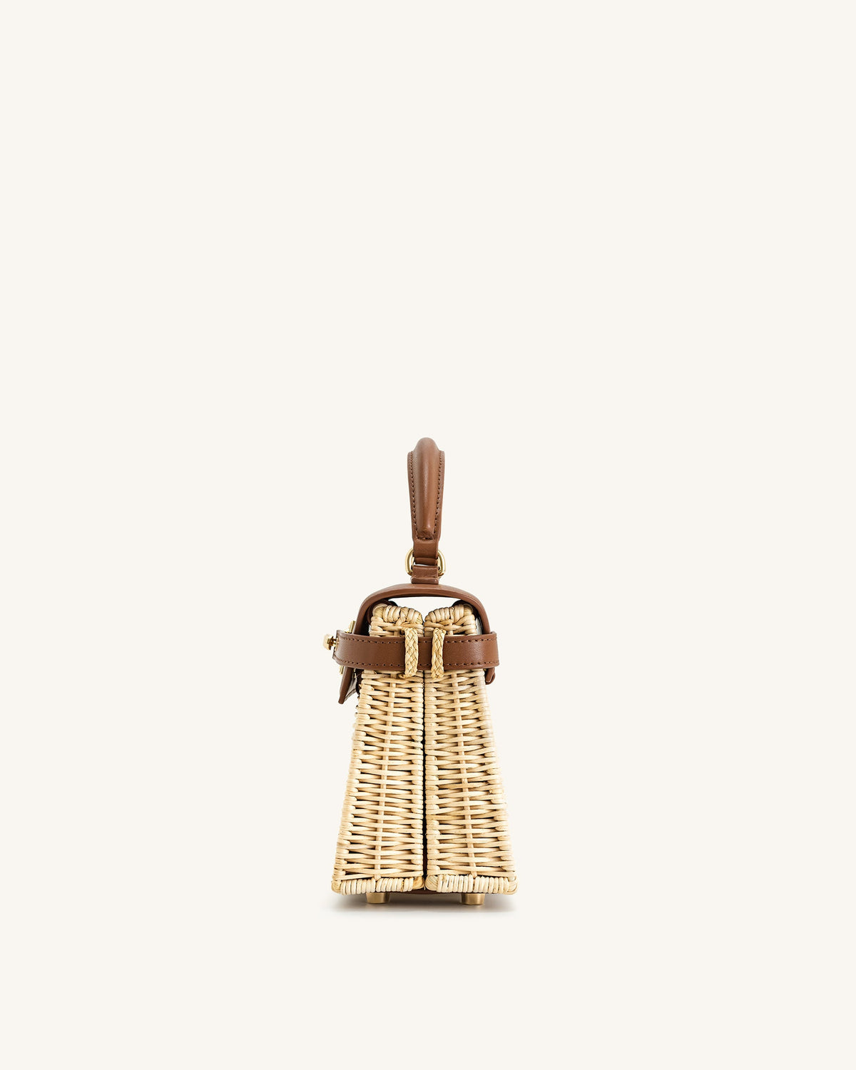Elise Natural Rattan Weaving Handbag - Brown Rattan | JW PEI