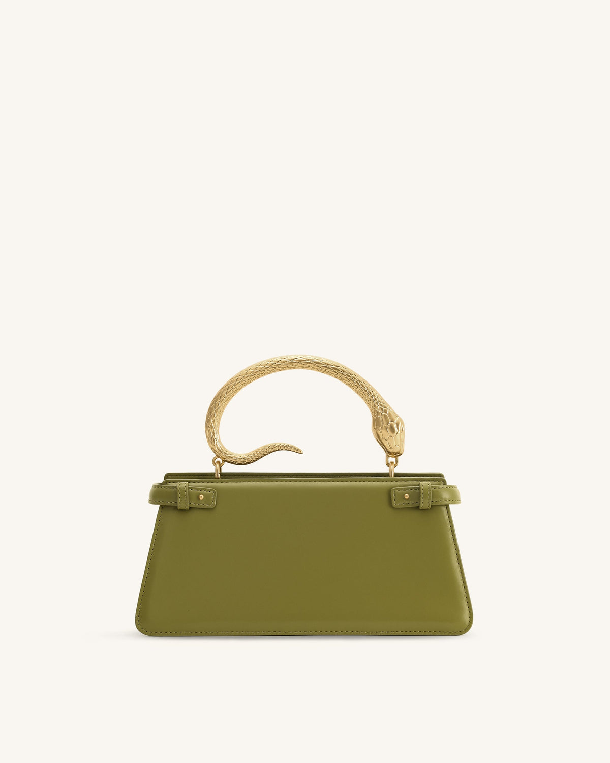 Elena Snake Handle Top Handle Bag - Matcha Green | JW PEI