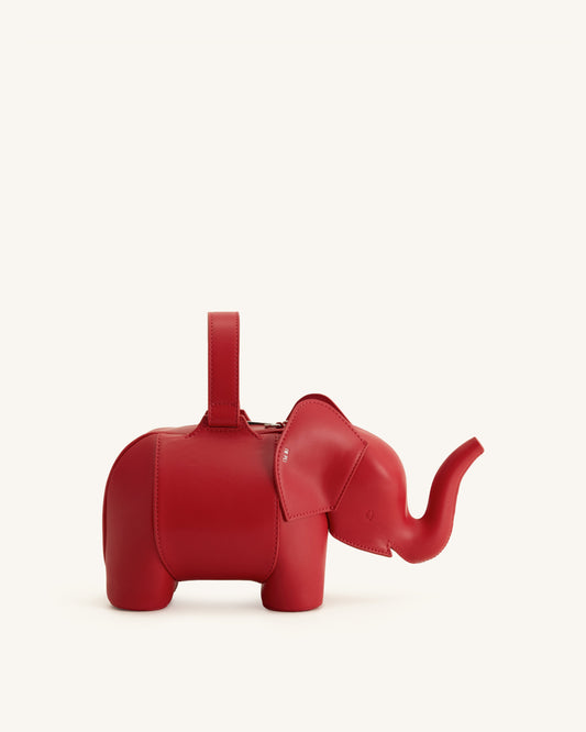 Claire Elephant Shaped Handbag - Red | JW PEI