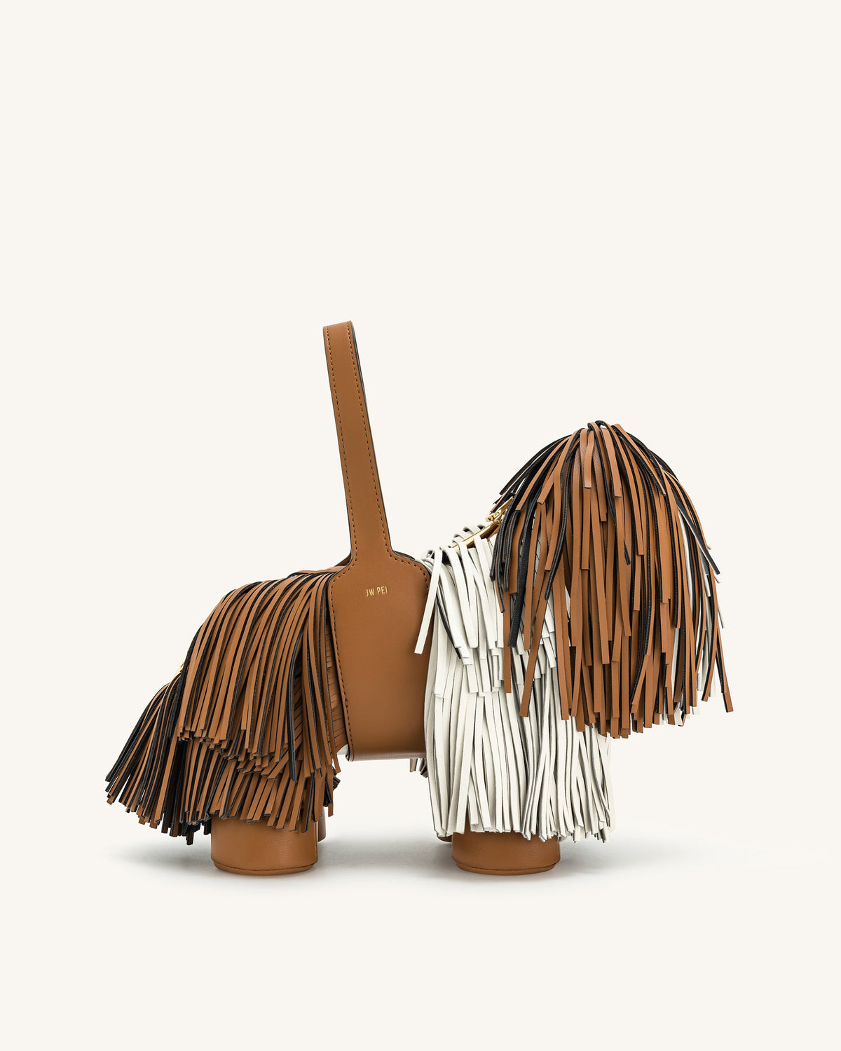 Nita Puppy Shape Handbag - Brown | JW PEI