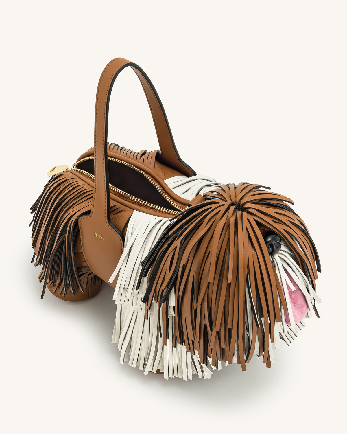 Nita Puppy Shape Handbag - Brown | JW PEI