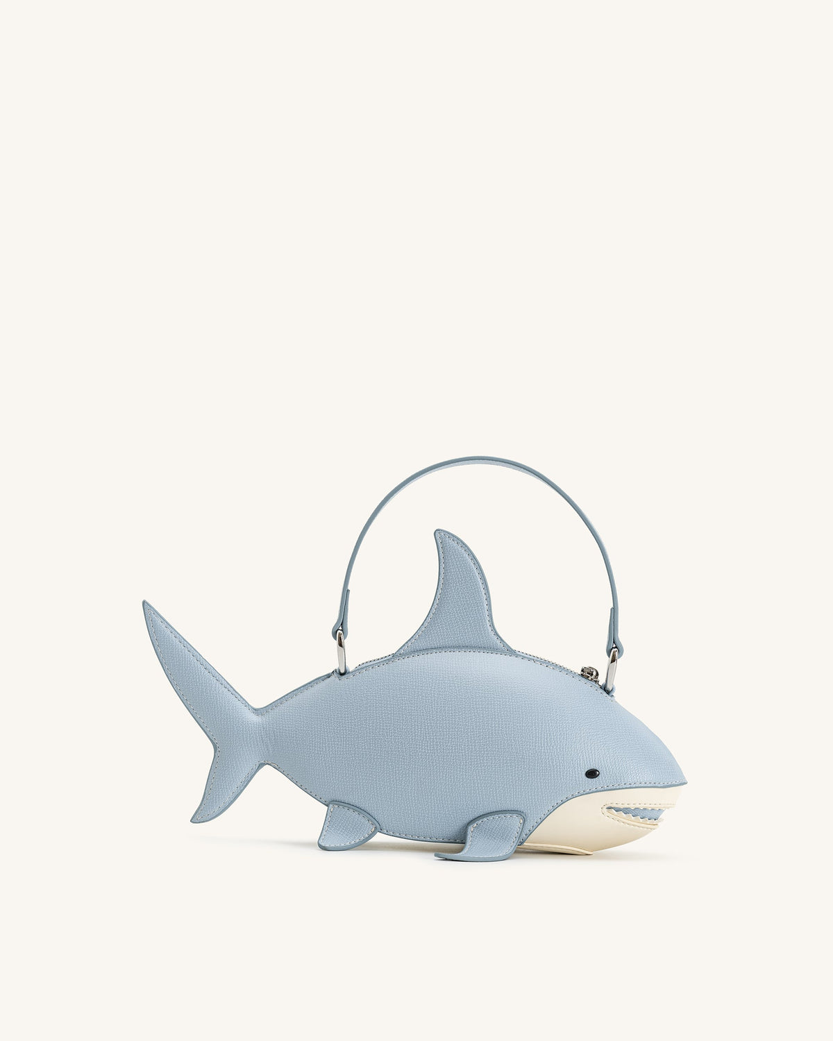 Nerys Shark Look Top Handle Bag - Light Blue | JW PEI