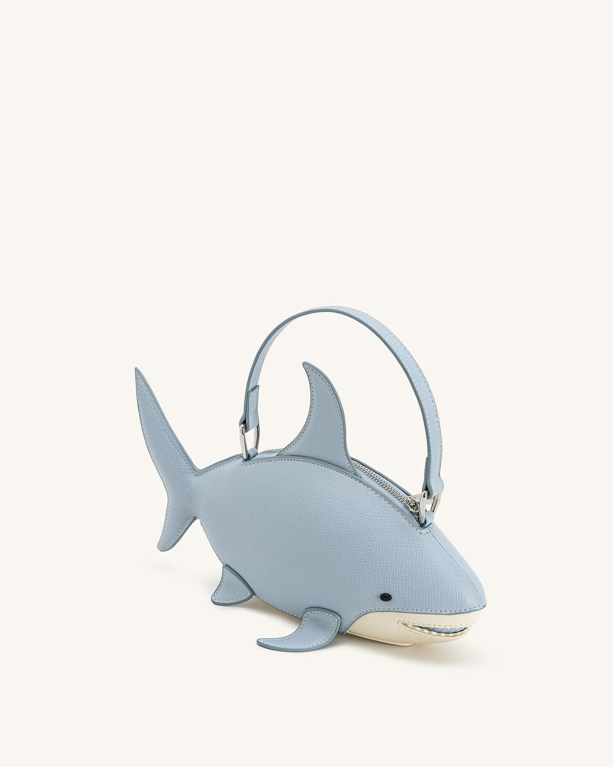 Nerys Shark Look Top Handle Bag - Light Blue | JW PEI