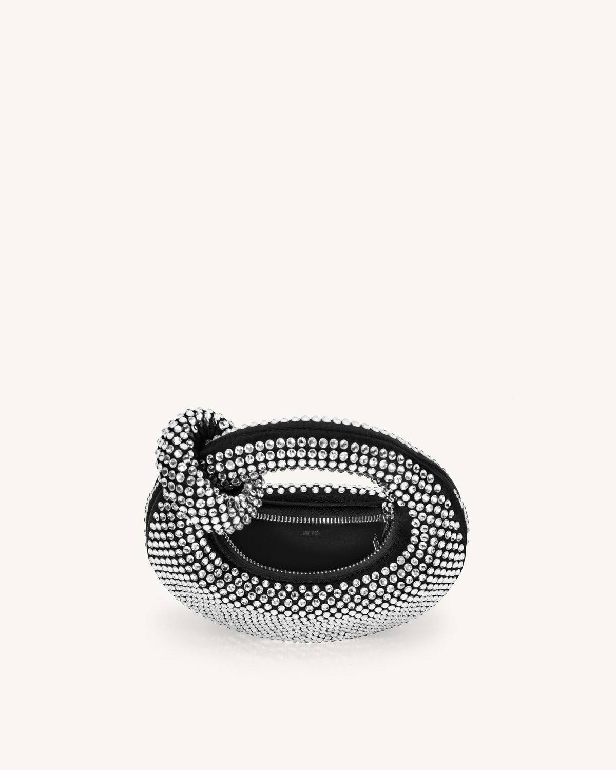 Abacus Artificial Crystal Mini Top Handle Bag - Black | JW PEI