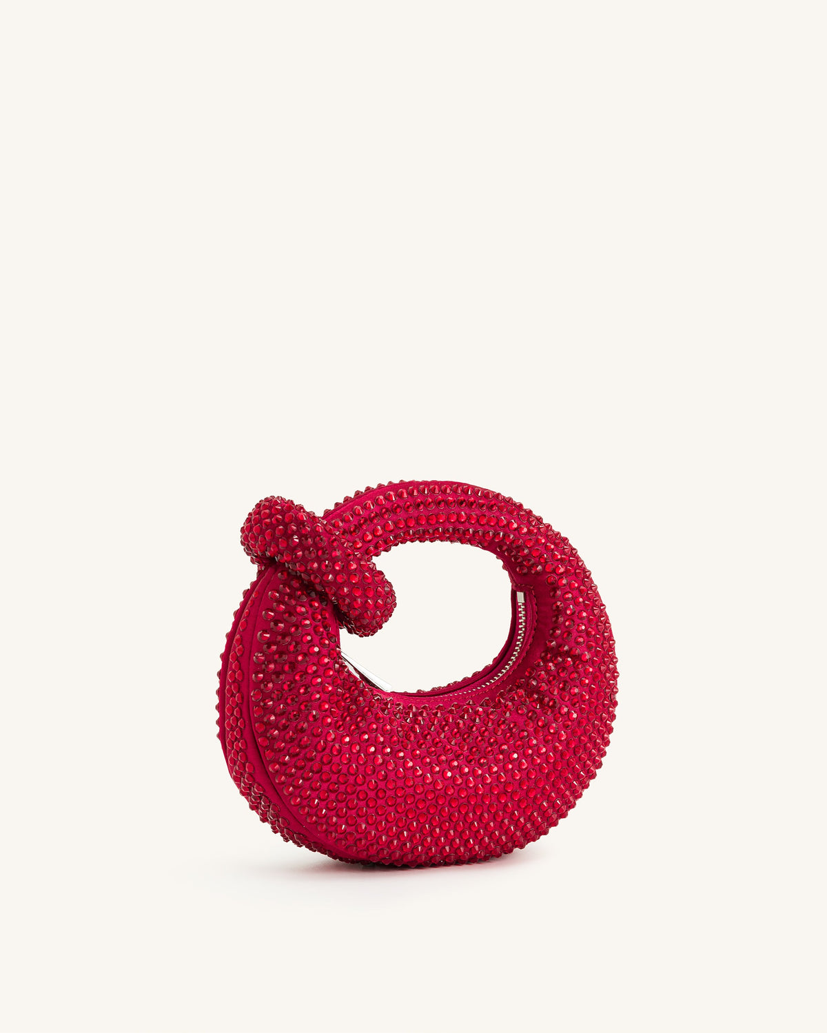 Abacus Artificial Crystal Mini Top Handle Bag - Red | JW PEI