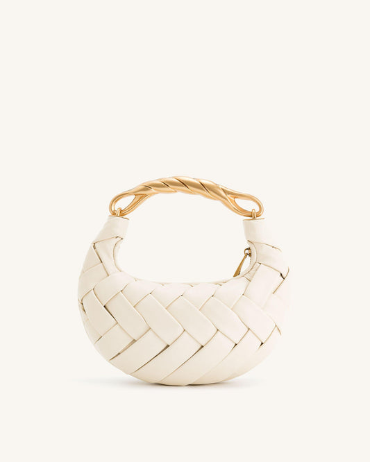 Orla Weave Handbag - White | JW PEI
