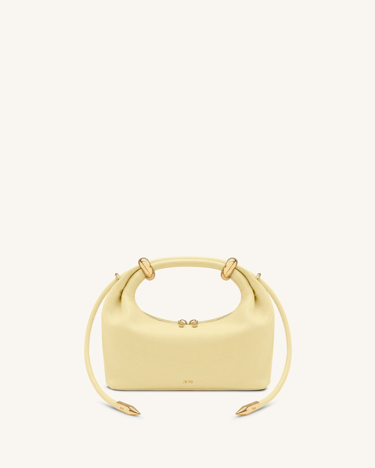 Ellie Metal Ring Embellished Top Handle Bag - Lemon Yellow | JW PEI