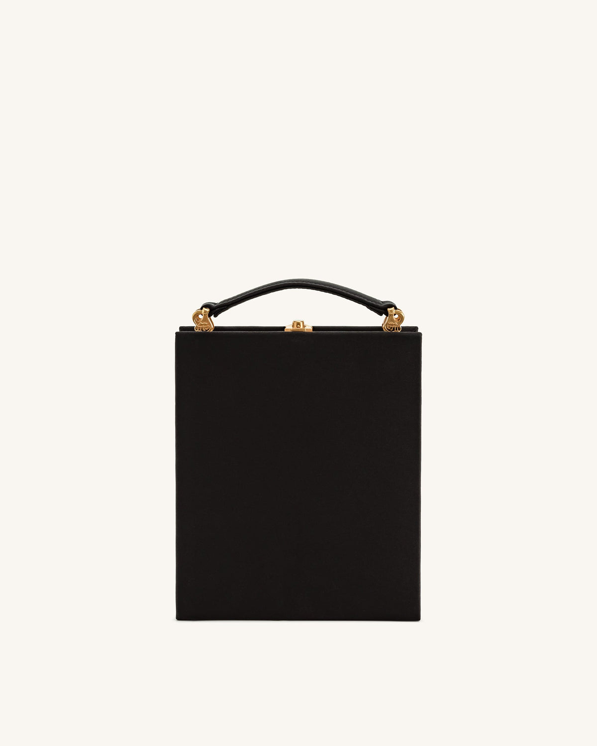 Taya Orchid Motif Book Shape Clutch Bag - Black | JW PEI