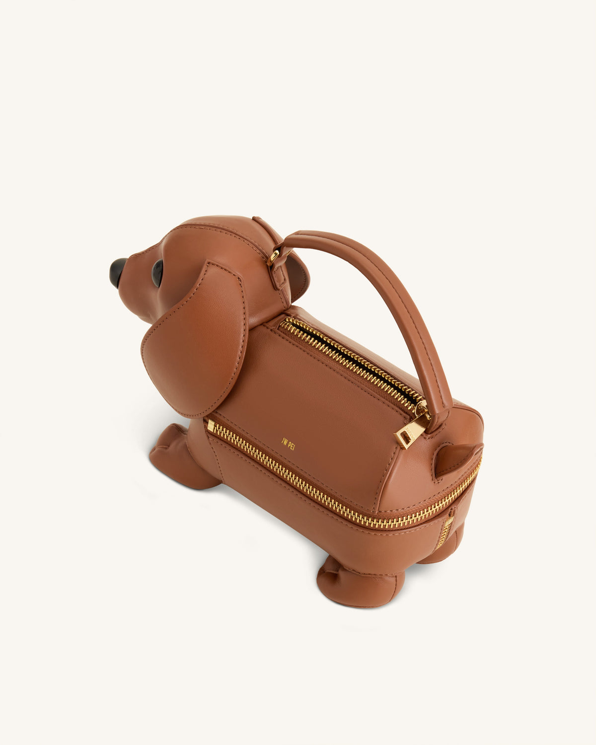 Emilia Dog-Shaped Bag - Brown | JW PEI