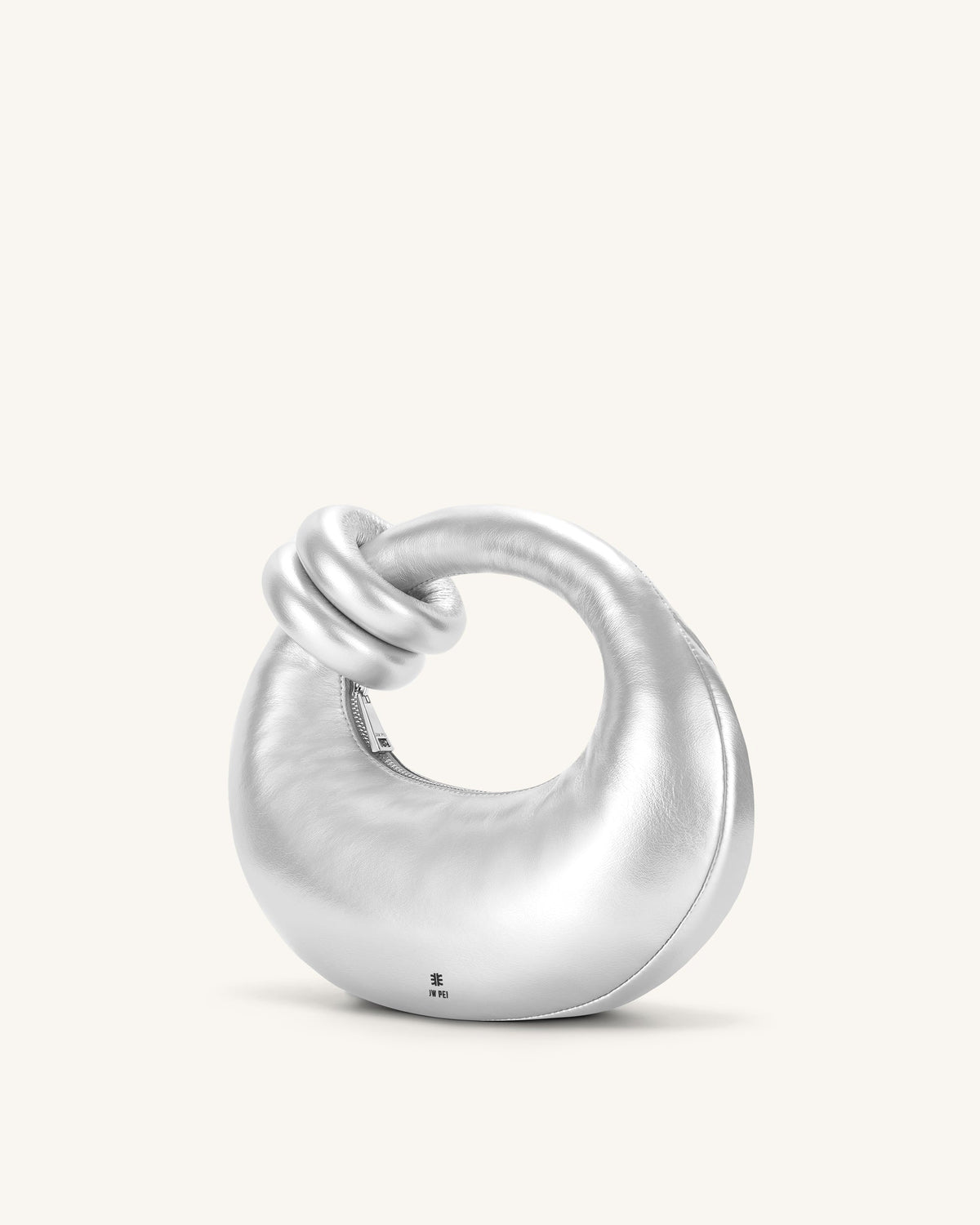 Abacus Top Handle Bag - Silver | JW PEI