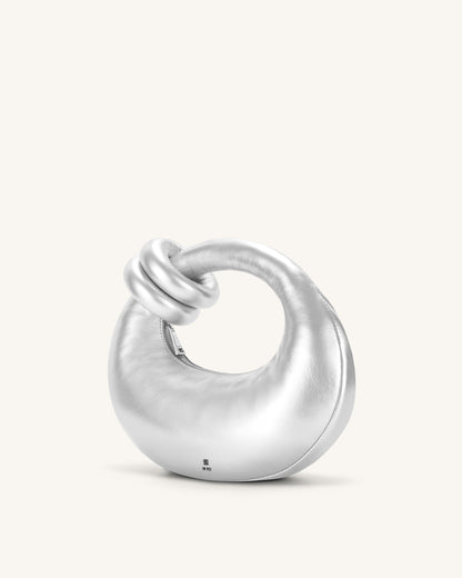Abacus Top Handle Bag - Silver | JW PEI